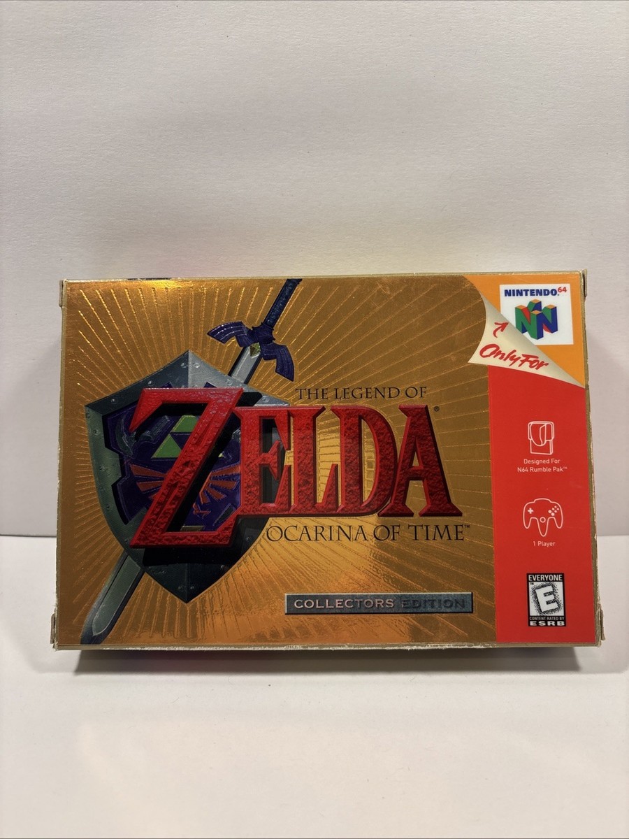 The Legend of Zelda Ocarina Time Gold Collector's Edition N64 64