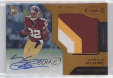2017 Certified Freshman Fabric Signatures Mirror Orange Samaje Perine Auto 06yc
