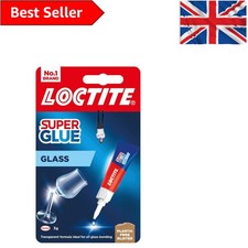 Loctite Glass Bond 3g - Instant Waterproof Super Glue for Glass & Metal Repairs