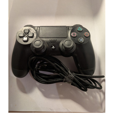 Sony DualShock 4 Controller PlayStation 4, schwarz + 2M Nyon Ladekabel