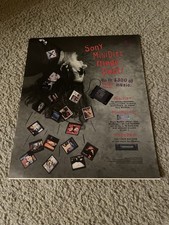 Vintage 1994 SONY MINIDISC MINIDICS MUSIC PRINT AD 1990s