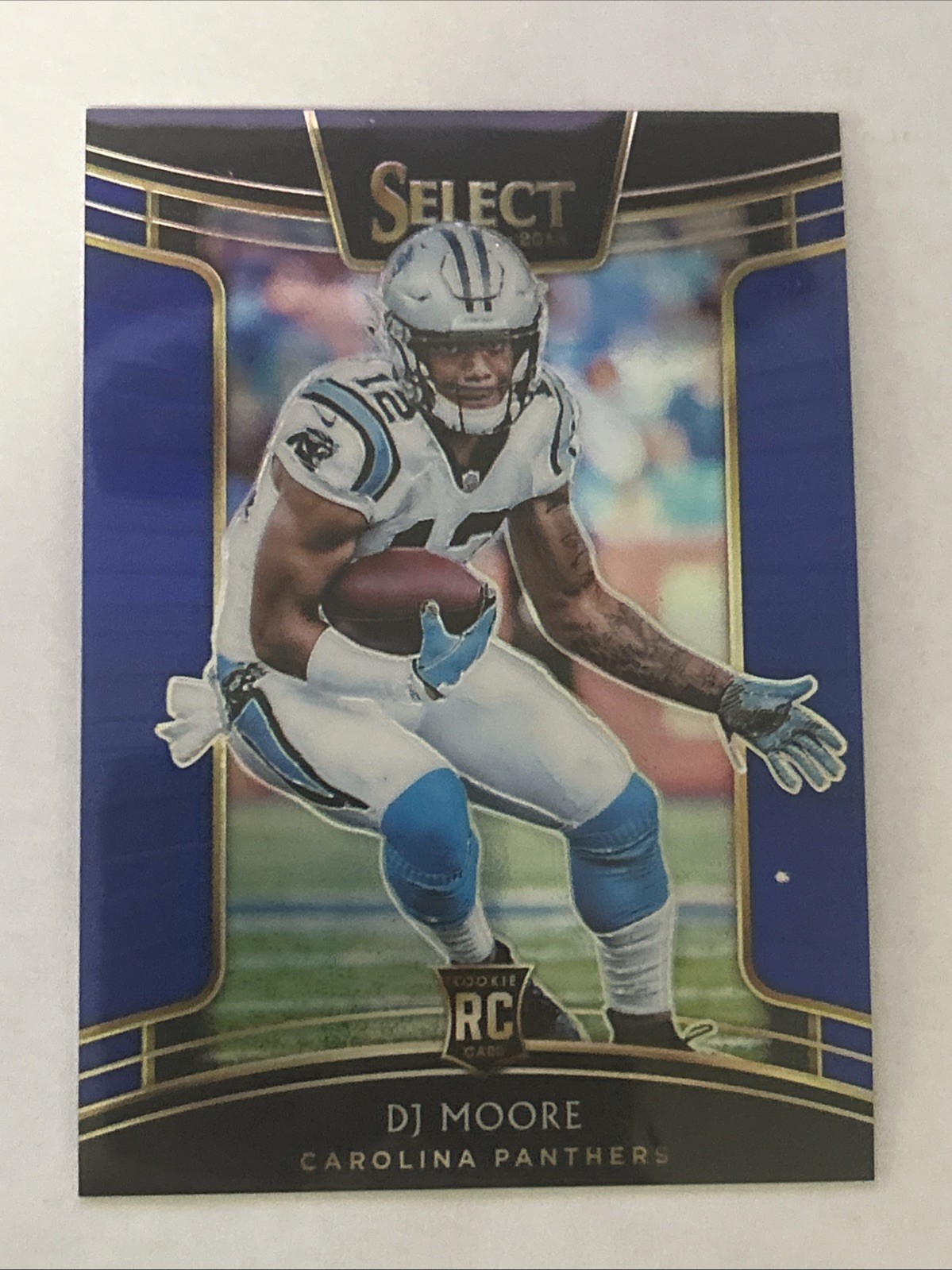 2018 Panini Select - Concourse DJ Moore RC #84 Blue Prizm /175