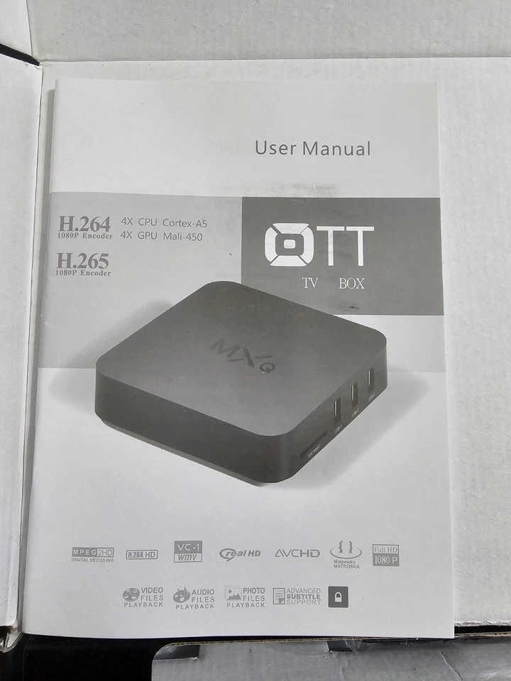 OTT TV Box 4X CPU 4XGPU Android KitKat Internet TV Box 1080p H.264 New - Image 4 of 4