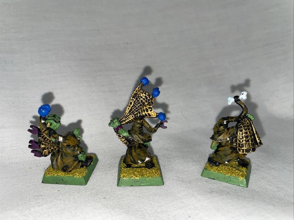 3x Nains Mineurs Warhammer - Métal, OOP, Très Rares - Old Battle, Mordheim, AoS