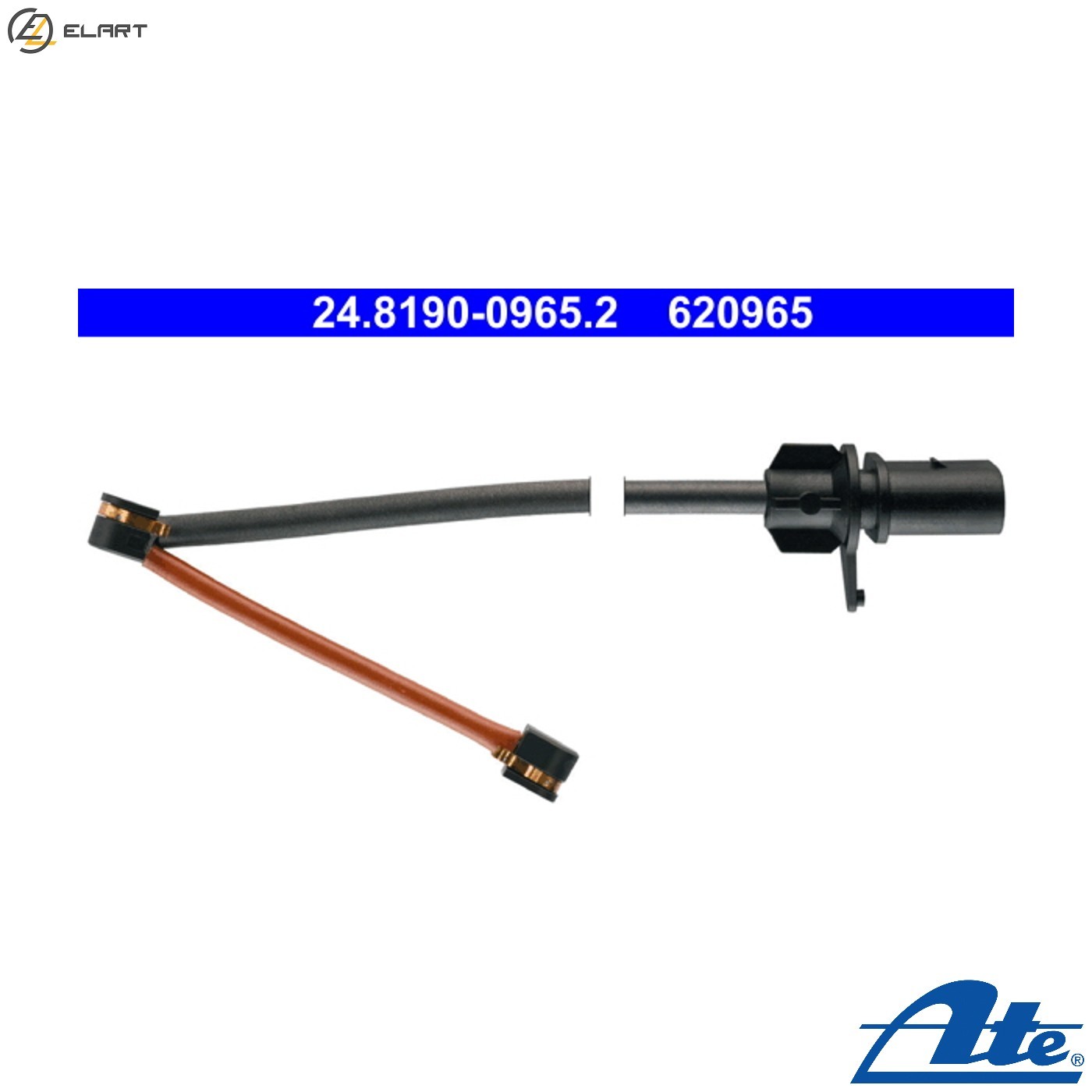 WARNING CONTACT BRAKE PAD WEAR 24.8190-0965.2 FOR PORSCHE MCN.CC MCY.PA 2.0L