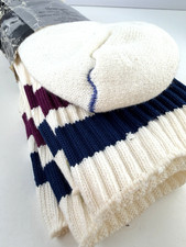 Vintage Striped Tube Socks Men's Size 10-13 Crew Length 2 Pair 70s-80s