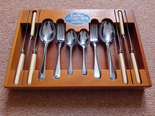 En-Bloc Cutlery set 24 piece Lewis Rose Larko Chromium/Stainless New-never used