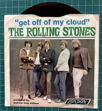 The Rolling Stones Get Off My Cloud Picture Sleeve 45 VG+ West Coast Monarch