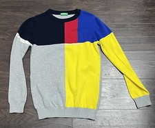 United Colors Of Benetton Color block Boys Logo Sweater