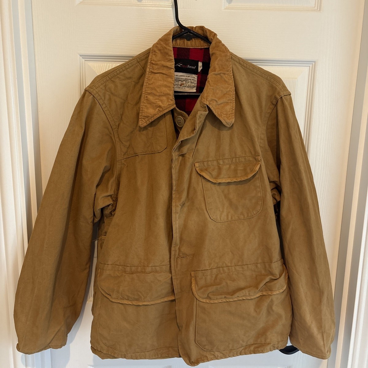 Vintage REDHEAD Mens Canvas Hunting Jacket Game Pouch Coat Size