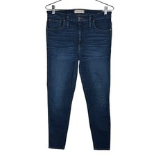Madewell 10" High-Rise Skinny Jeans in Hayes Wash, Size 30