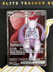 Team Rocket's Mewtwo ex 213/182 Destined Rivals Secret Rare Full Art