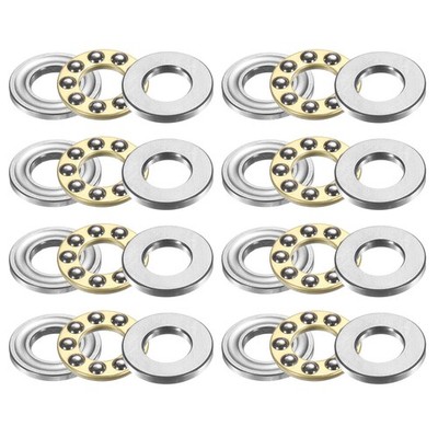 8pcs F6-12M Thrust Ball Bearing, 6x12x4.5mm Chrome Steel Single Direction