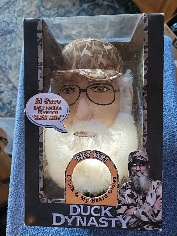 Duck Dynasty Uncle Si Talking Doll NIB, Beard Glows & Plays Si Quotes, Tested
