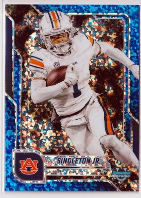 2025 Bowman U Chrome Refractor 1/150 (Bookend 1/1) Eric Singleton Jr. Auburn