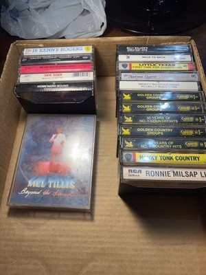 Lot Of 18 Country Music Cassette Tapes Kenny Rogers s Garth Brooks Mel Tillis .