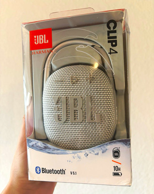 JBL Clip 4 Portable Waterproof Dustproof Bluetooth Speaker   Gray