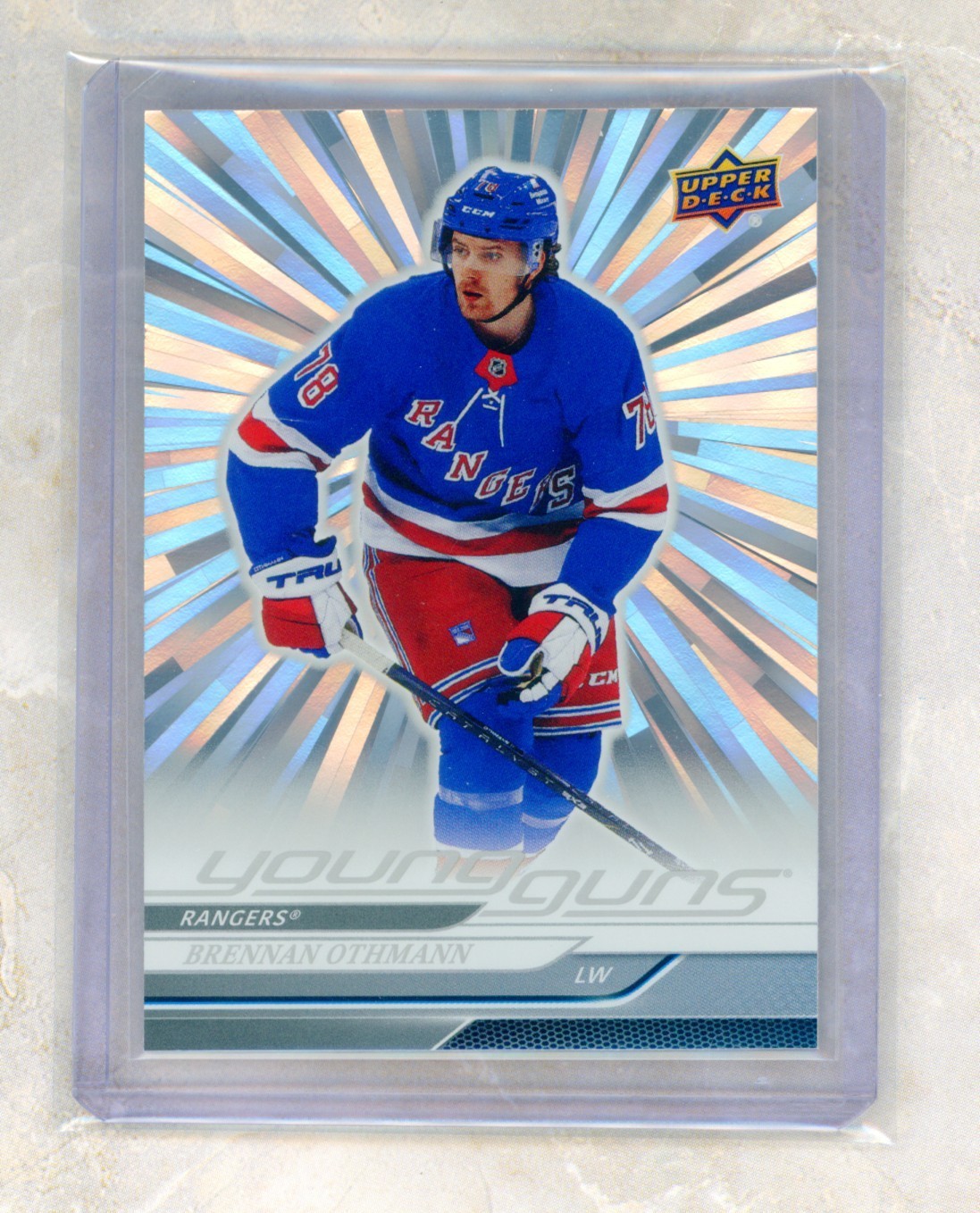 2024-25 Upper Deck Series 1 Young Guns Outburst Silver #206 Brennan Othmann YG