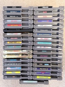 Nintendo NES Game Lot of 35 Games & Light Zapper