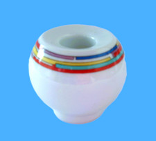 PORZELLAN KERZENHALTER -TISCHLICHT-BUNT  KERZENLEUCHTER - Daily Raibow - ARZBERG