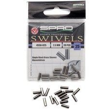 Spro Single Black Brass Sleeves | Klemmh&uuml;lsen 1,2 bis 2,5mm Quetschh&uuml;lsen