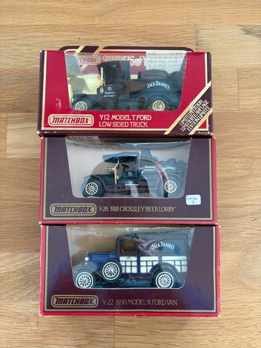 MATCHBOX models of yesteryear 3 Modelle Y-12 Y-22 Y-26 Jack Daniel´s OVP - LESEN
