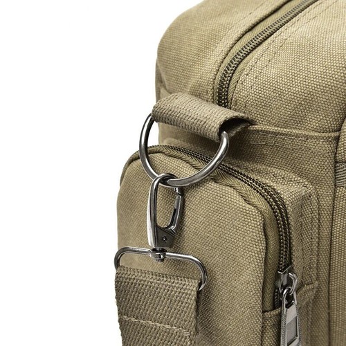 Herren Umhängetasche Canvas Schultertasche Reisehandtasche Freizeit Schultertasche - Bild 4 von 24
