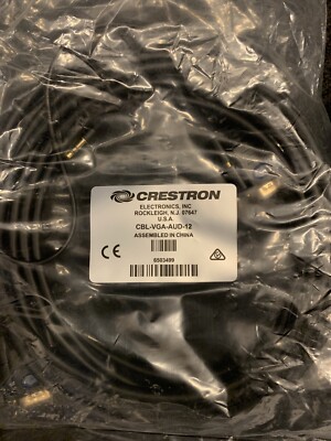 Crestron CBL-VGA-AUD-12 12' Cable VGA w 3.5mm Audio to VGA w 3.5mm Audio OEM