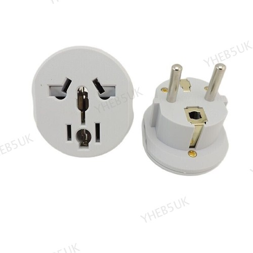 Au Uk Us To Eu Euro Plug Adapter Converter European Travel Ac Power Socket 8H - Picture 2 of 5