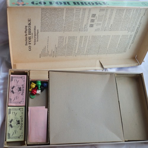 Vintage 1965 Go For Broke Board Game by Selchow & Righter Near Complete - Picture 2 of 5