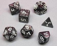 Dungeons & Dragons Role Playing Dice Set 7 Pieces -Gray/Smoke- 550