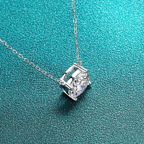 Collana con ciondolo quattro artigli 1 ct diamante test pass creato in laboratorio VVS1/D/eccellente - Foto 4 di 8