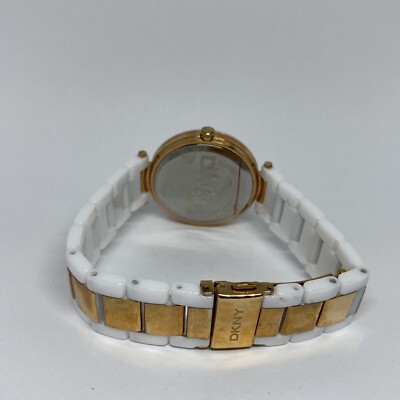 DKNY Stanhope NY-2290 Women\'s Two Tone Bracelet Analog Silver Dial Watch MP685 DKNY Stanhope NY-2290 Women main image 3