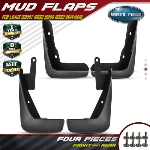 4x Front & Rear Splash Guards Mud Flaps for Lexus IS200t IS250 IS300