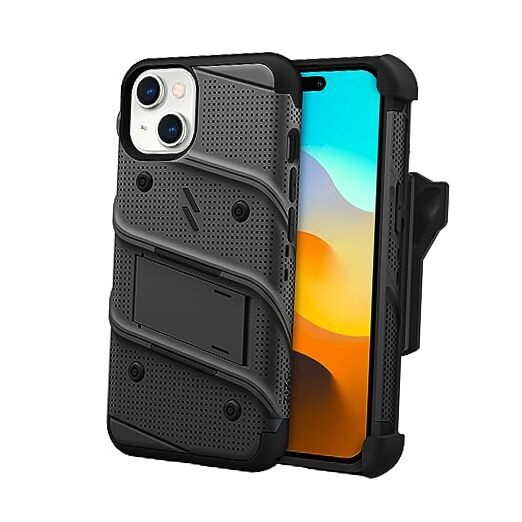 BOLT Bundle for iPhone 15 Case with Screen Protector Kickstand Holster-image