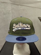 NWS Baltimore Elite Giants Ebbets Field Flannels Fitted Hat 7 5/8 Negro Leagues