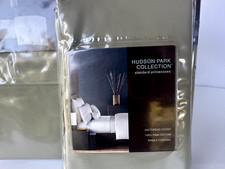 New Hudson Park Collection Luxury Twin Fitted Sheet Pillowcases Green Cotton