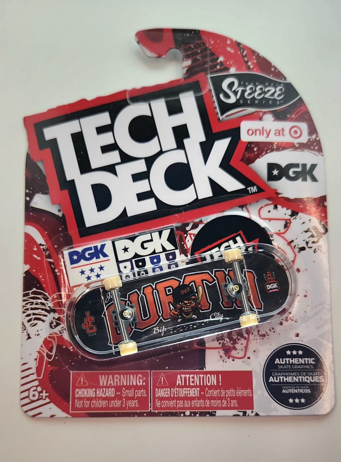 Tech Deck Steeze Series DGK Skateboards Jack Curtin Bip City Dirty Ghetto Kids