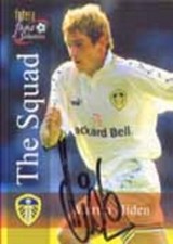 Martin Hiden - Leeds - Signed Trading Card - COA - (11799)