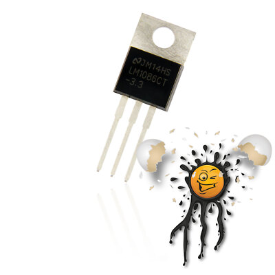 LM1086 CT 3,3V TO220 bis zu 27Vin 1,5A LDO Low Drop Out Spannung Volt konverter