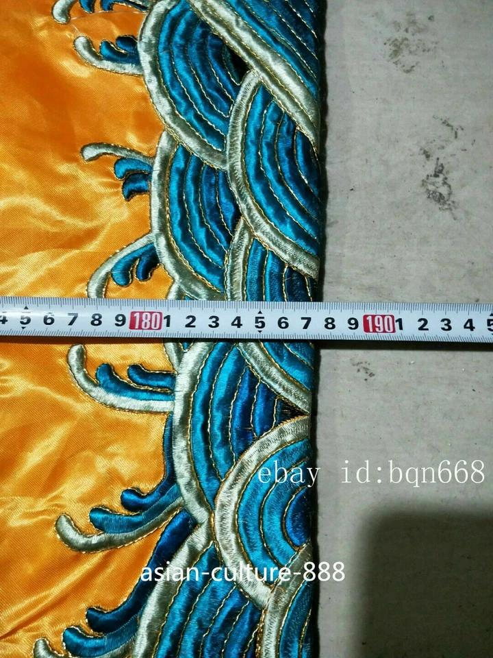 Rare Chinese old Ancient silk hand made emperor King dragon robe clothes - Image 3 of 4