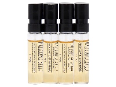 CLIVE CHRISTIAN NO 1 ORIENTAL WOODY EDP 2.0ml .06oz x 4 COLOGNE PERFUME SAMPLES