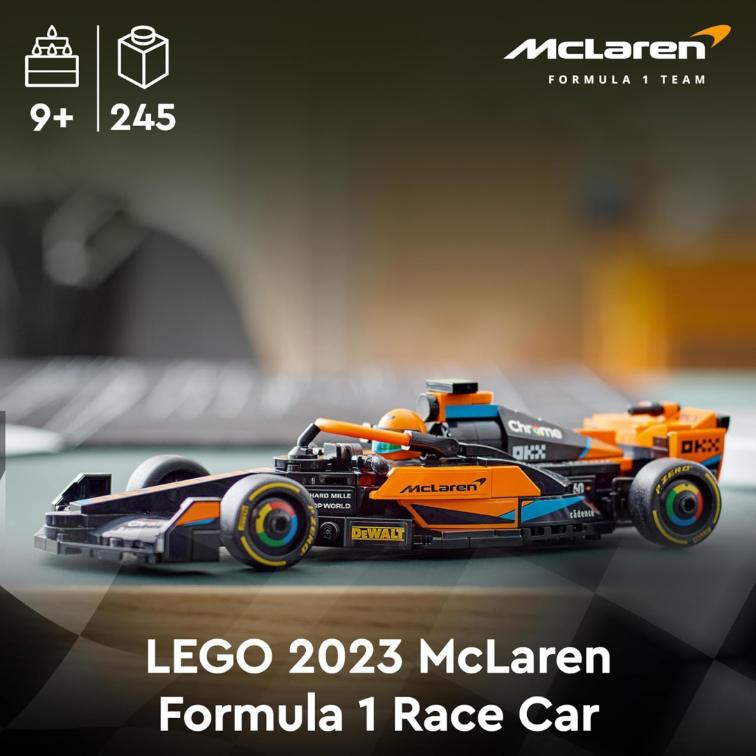 トップス Mamilyn LEGO 76919 Speed Champions 2023 McLaren F1 Race Car Toy Buildable