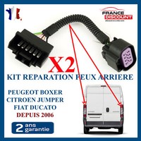 2 Steckverbinder TüR GlüHbirne Hintere Links Oder Recht Nuckel FüR Boxer Ducato
