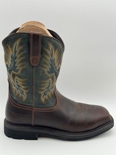 Semi new Ariat Sierra Wide Square Toe Work Boot MAN IN DARK BROWN SZ 10 EE