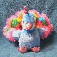 Animal Alley Peacock 10" Rainbow Plush by Toys R Us