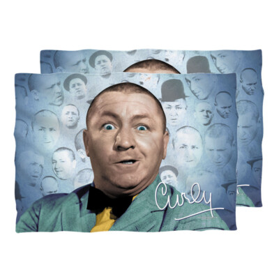 The Three Stooges ''Curly Heads'' Dye Sublimation Pillow Case