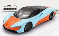 Tecnomodel 1/43 Mclaren Speedtail 2020 Blau Orange Statisches Modell Diecast
