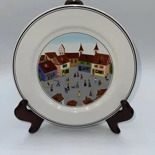 Villeroy & Boch Design Naif Porcelain Plate, Village Scene-Laplau 8”