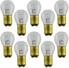 1157 12V Clear DUAL ELEMENT Light Bulbs - Tail/Signal/Brake *10 or 20 Pack!*